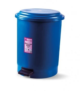 Trash can with pedal blue plastic 50l pk-50 107