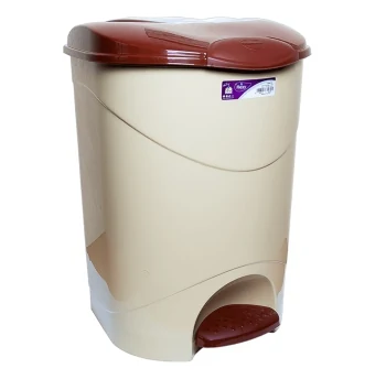 Trash can with pedal irak plastik bella No. 3 30l beige