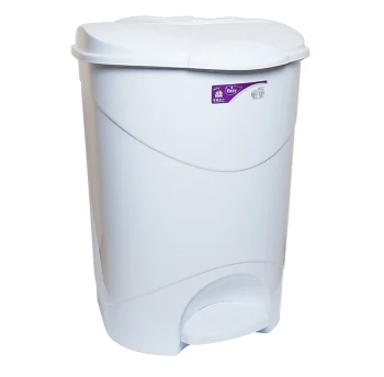 Trash can with pedal irak plastik bella No. 3 30l white