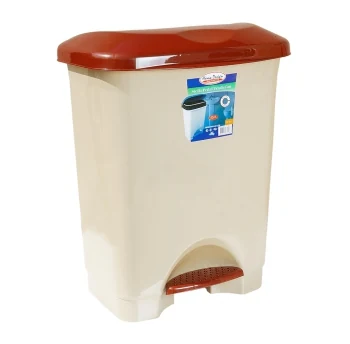 Trash can with pedal irak plastik stella 45l beige