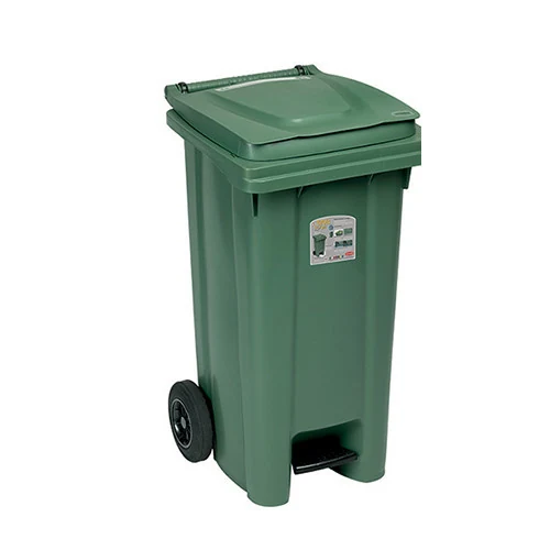Trash can with pedal Stefanplast Bidone carrellato 120l