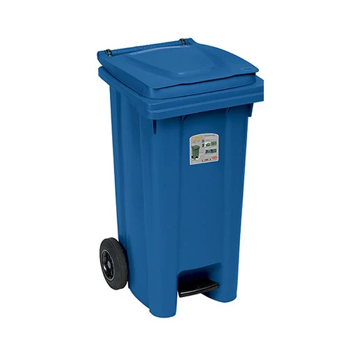 Trash can with pedal Stefanplast Bidone carrellato 120l