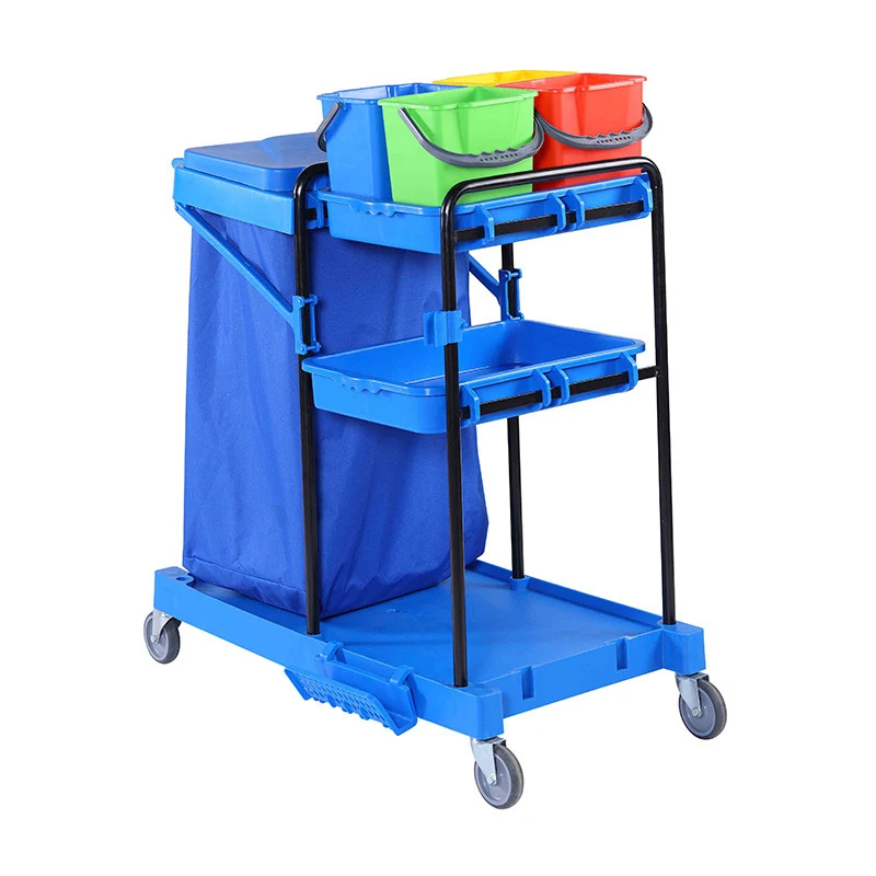 Trolley: 2 ditches, cover 120l, 4 buckets 6l each