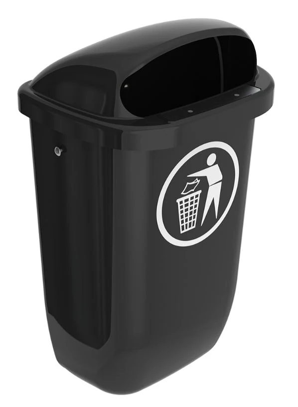 Urn SULO 50l street hinged