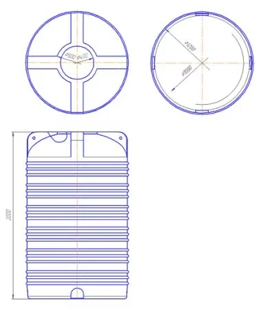 Vertical capacity 2000 liters Vertical capacity 2000 liters