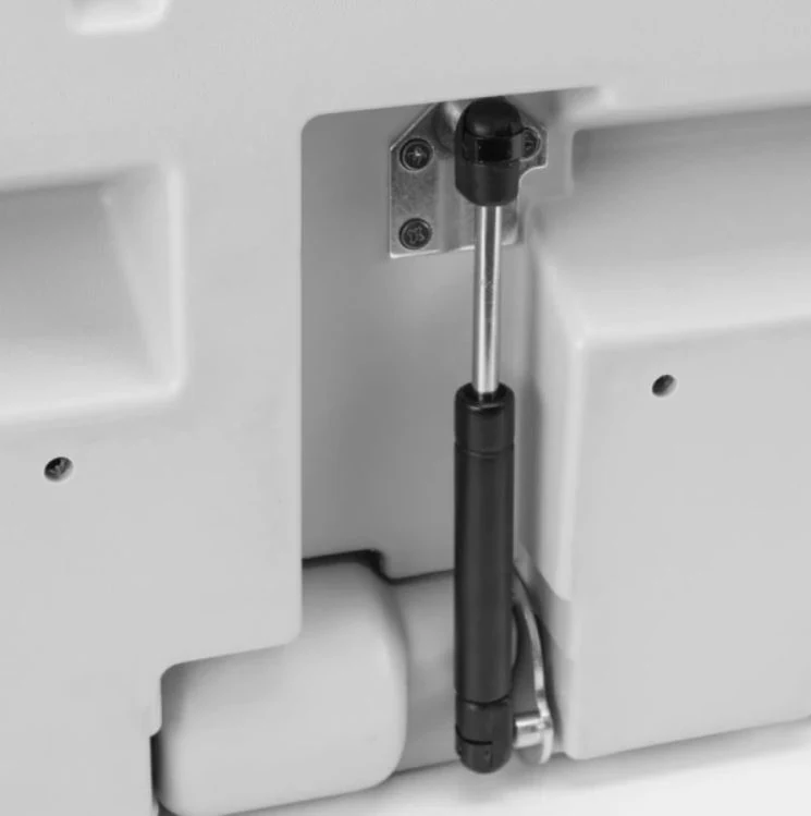 Wall-mounted changing table, folding horizontal, stainless steel cover FG1690