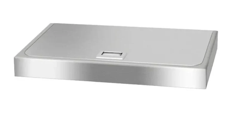 Wall-mounted horizontal folding changing table made of stainless steel FG1691