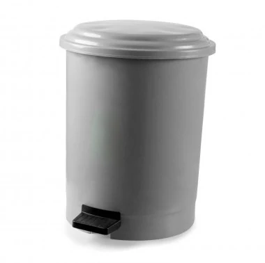 Waste basket with pedal gray plastic 50l pk-50 101