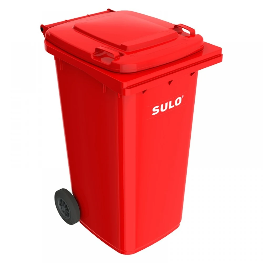 Waste bin for solid waste 240 l red (Germany)