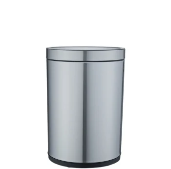 Waste bin jah 12 l round metallic without lid and inner bucket