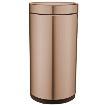 Waste bin jah 25 l round gold without lid and inner bucket