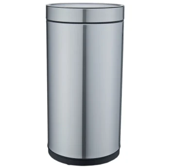 Waste bin jah 25 l round metallic without lid and inner bucket