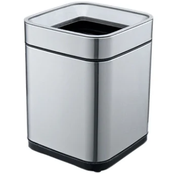 Waste bin jah 8 l metallic without lid with inner bucket
