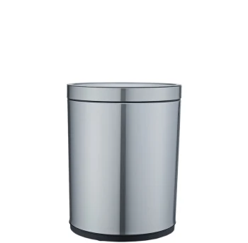 Waste bin jah 8 l round metallic without lid with inner bucket
