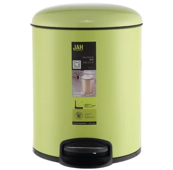 Waste bin with pedal jah 7 l green