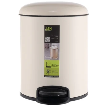 Waste bin with pedal jah 7 l white