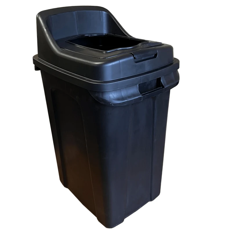 WASTE SORTING TANK PLANET RE-CYCLER 50 L BLACK (ORGANIC)
