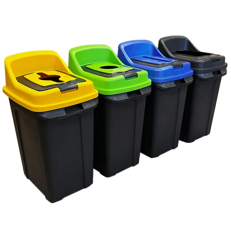 WASTE SORTING TANK PLANET RE-CYCLER 50 L BLACK - YELLOW (PLASTIC) WASTE SORTING TANK PLANET RE-CYCLER 50 L BLACK - YELLOW (PLASTIC)