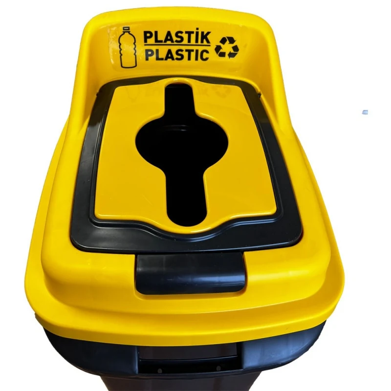 WASTE SORTING TANK PLANET RE-CYCLER 50 L BLACK - YELLOW (PLASTIC) WASTE SORTING TANK PLANET RE-CYCLER 50 L BLACK - YELLOW (PLASTIC)
