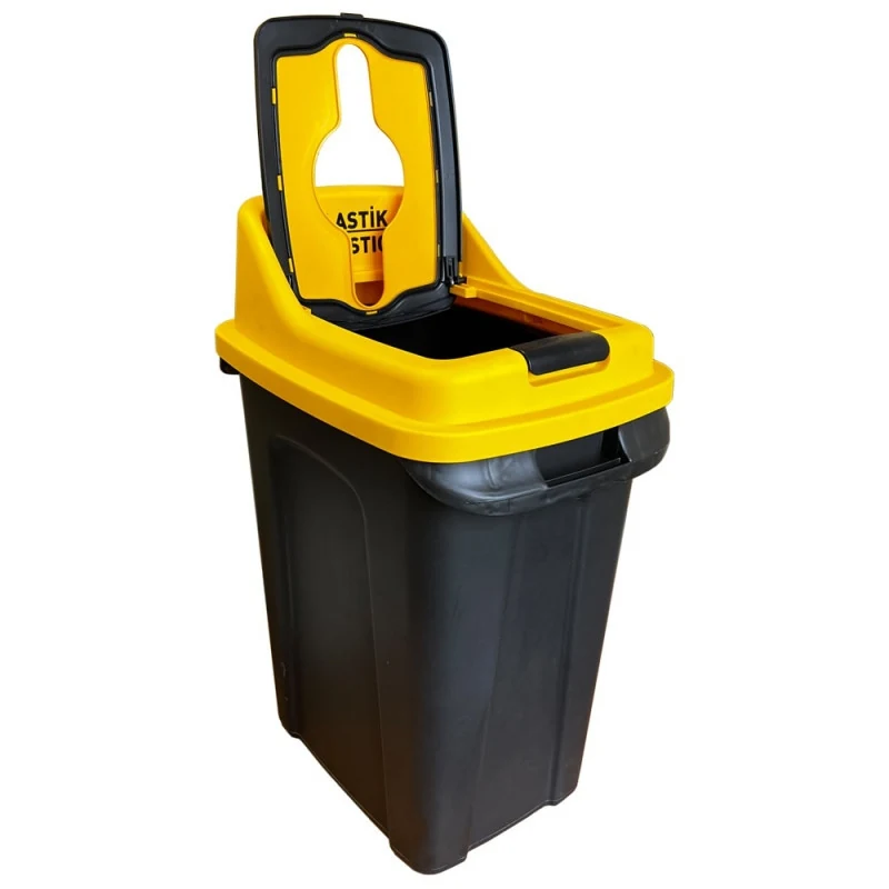 WASTE SORTING TANK PLANET RE-CYCLER 50 L BLACK - YELLOW (PLASTIC) WASTE SORTING TANK PLANET RE-CYCLER 50 L BLACK - YELLOW (PLASTIC)