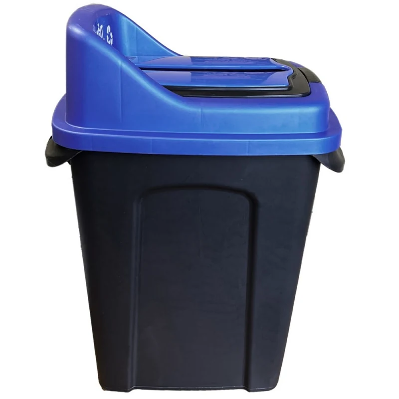 WASTE SORTING TANK PLANET RE-CYCLER 70 L BLACK - BLUE (PAPER) WASTE SORTING TANK PLANET RE-CYCLER 70 L BLACK - BLUE (PAPER)