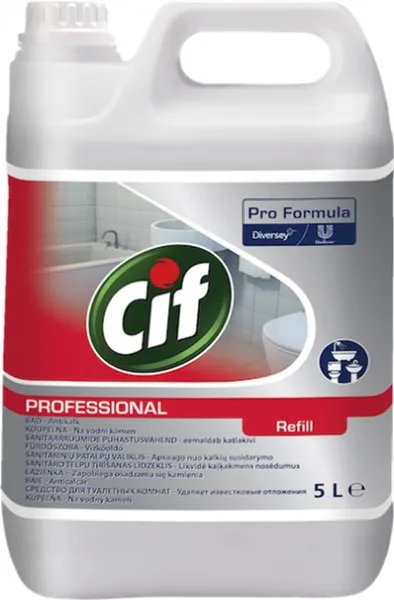 Засіб для очищення сантехніки та поверхонь у ванній кімнаті Cif Professional 2в1 Концентрат 5 л.  25488820